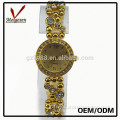 Newest fashion ,elegant design ,golden watches woman